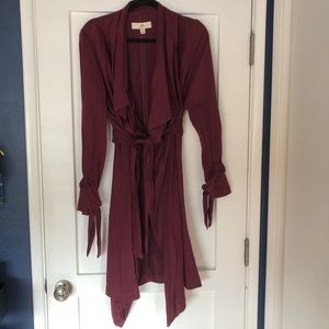 Thread + Supply Burgundy Coat